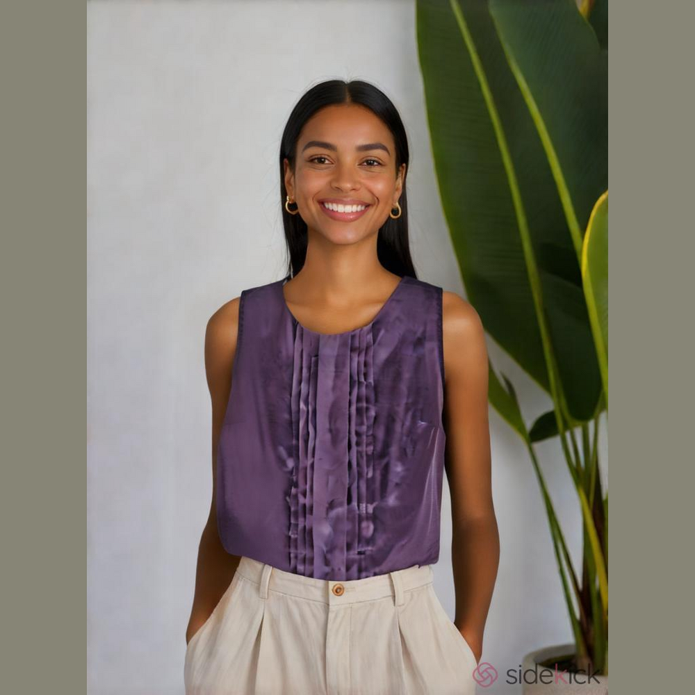 Women's Merona Purple Blouse Size L